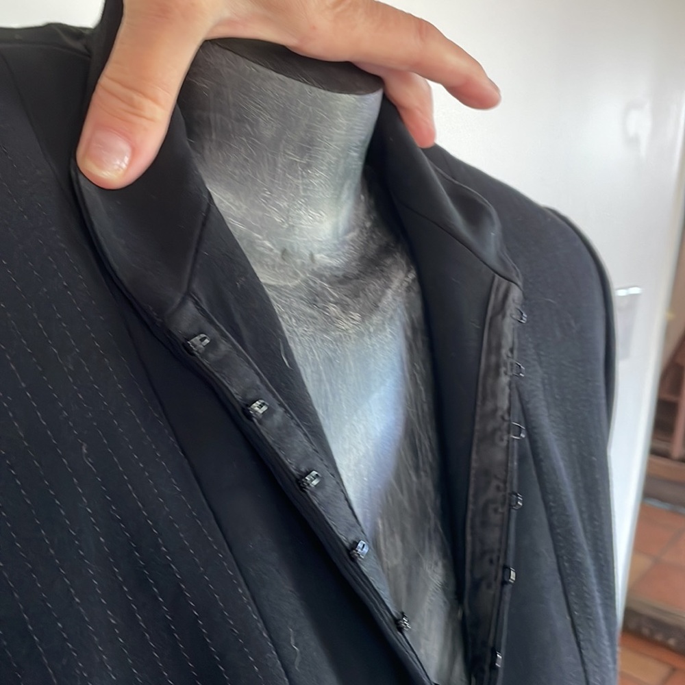 Pin-Striped Black Jacket-Designer